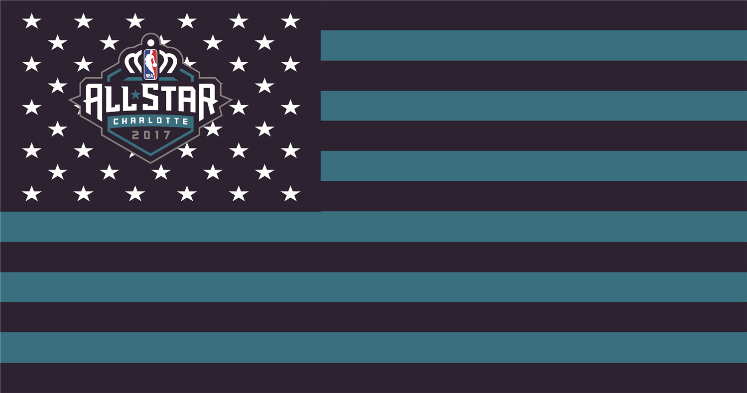 NBA All-Star Game Flags DIY iron on transfer (heat transfer)